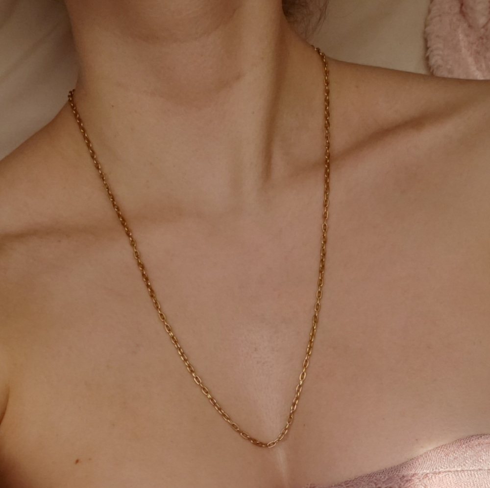 Vintage Gold Chain Link Necklace